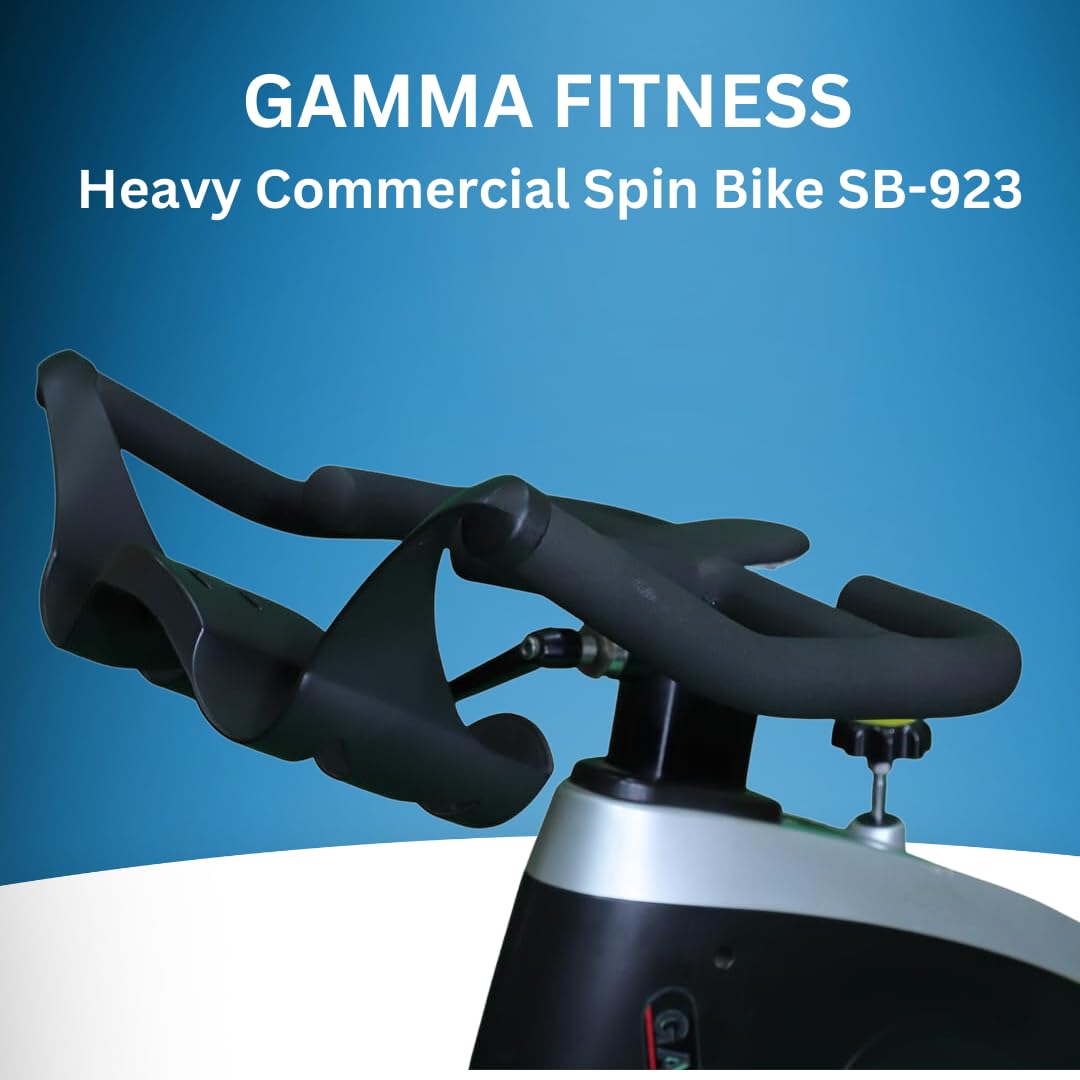 Gamma Fitness Heavy Commercial Spin Bike SB-923 Beast | Flywheel 36 Kg | For Heavy Commercial Purpose | 200 kg User Weight Capacity 