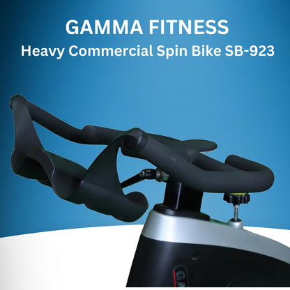 Gamma Fitness Heavy Commercial Spin Bike SB-923 Beast | Flywheel 36 Kg | For Heavy Commercial Purpose | 200 kg User Weight Capacity 