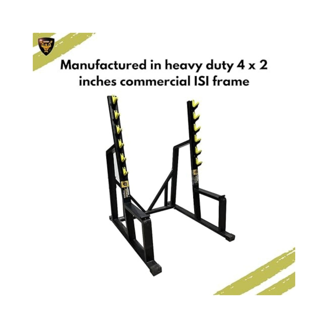 Gamma Fitness Commercial Power Squat Rack SR-36 for Heavy Duty Workout