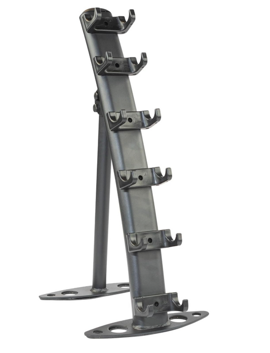 Vinyl Dumbbell Rack – Compact 3-Tier A-Frame Weight Stand for 3 Pairs | Vertical Dumbbell Holder for Home & Studio Gym | Durable Steel Frame with Stable Base