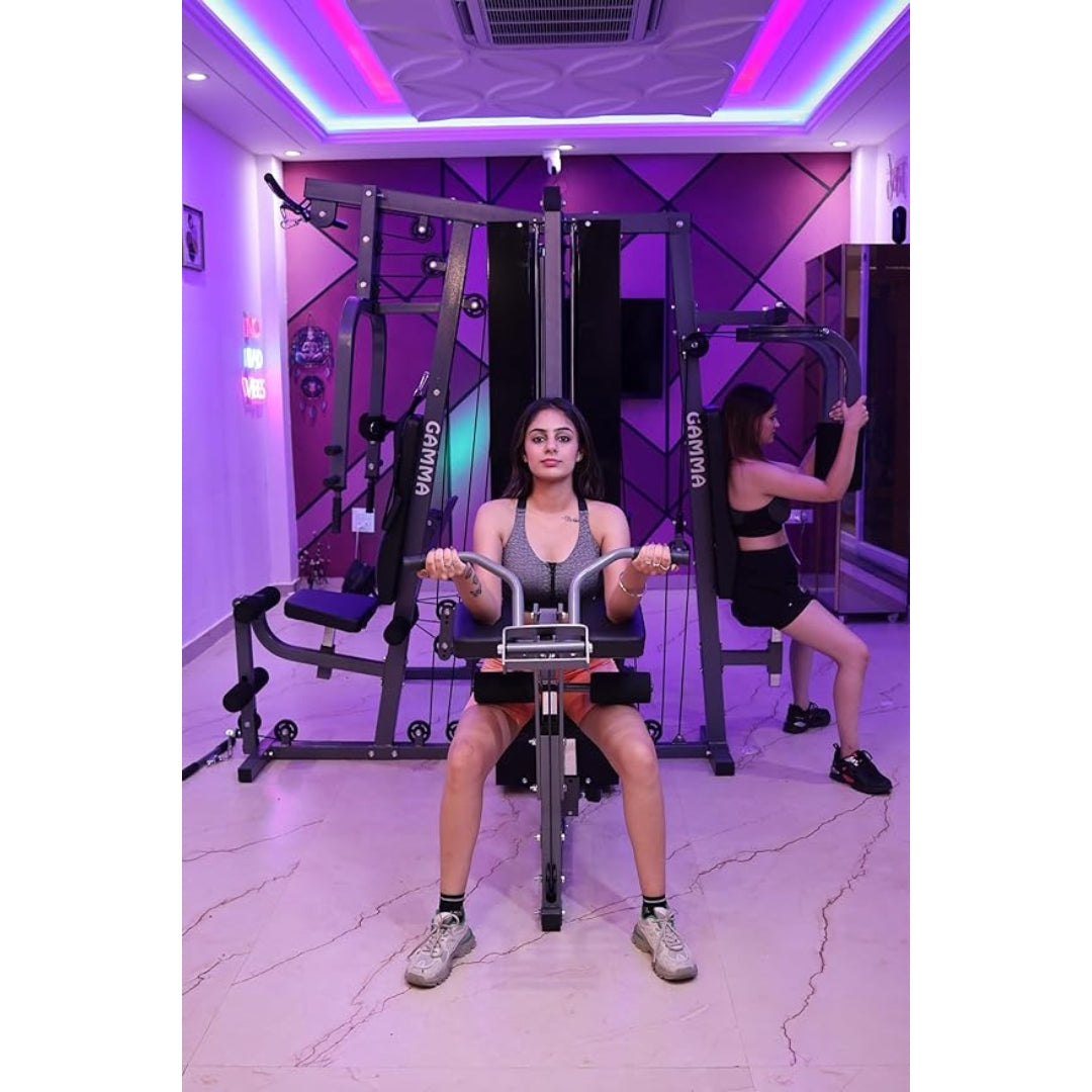 Gamma Fitness 16 Multi Station Gym with 4 Weight Stacks (Imported) & Body Covers | Complete Gym Setup TP-400 for Total Body Workout