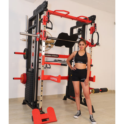 Multi Gym Functional Trainer with Smith Machine FTS-101 Pro for Home Gym or Commercial Gym