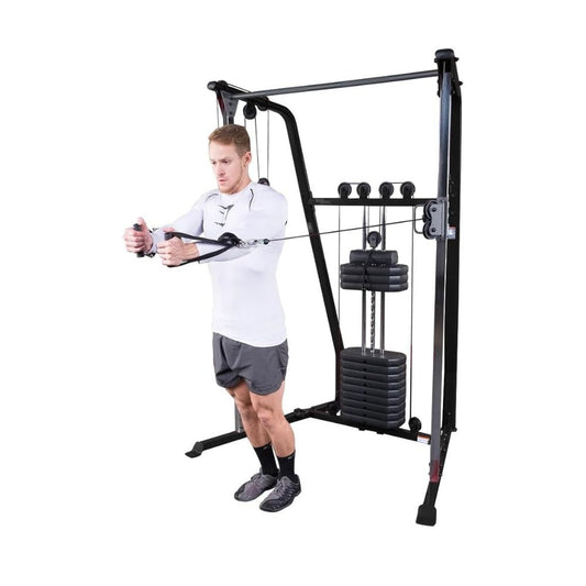 Functional Trainer Cable Machine, Full Body Workout Weight Stacks, Chest and Shoulder Exercise FT-90