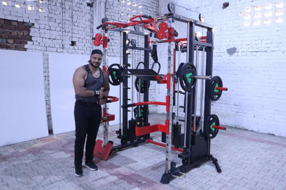 Functional Trainer With Smith Machine & Pec Fly Rear Delt (Best Seller) For Commercial Gym or Home Gym  FTS-306 Metal stack