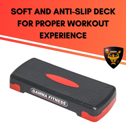 Gamma Fitness Aerobic Step Board | Imported Stepper ASB-011 (Medium : 68 x 28.5cm) | For Home Gym or Commercial Gym