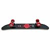 P PAYTAG Complete Highly Flexible Plastic Skate Board 24 Inch Skateboards For Beginners, Girls, Boys With High Rebound Wheels (Games 24" Skateboard), Black