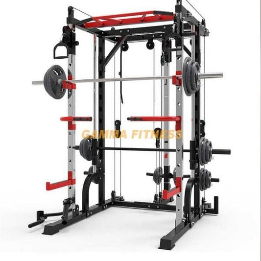 POWER SQUAT RACK WITH SMITH MACHINE PRS-207 COMPLETE HOME GYM SET UP