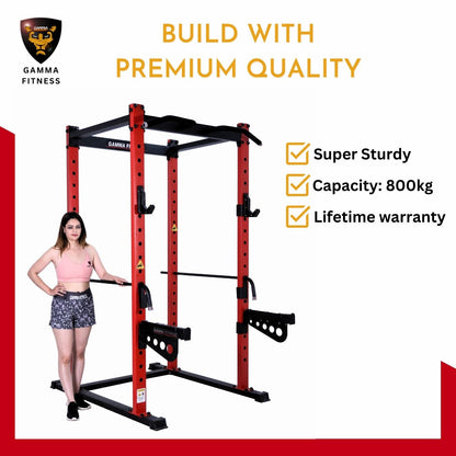 Power Squat Rack PR-54 Lx Commercial Made With Latest Laser Cut Technology For Commercial Gym or Home Gym Setup
