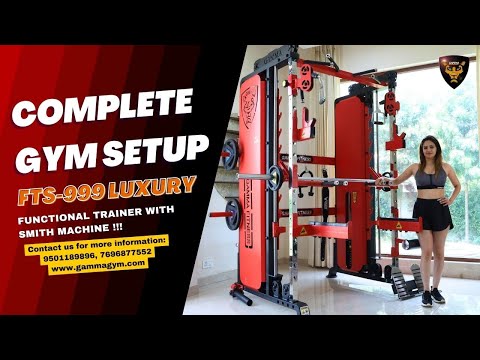 Gamma Fitness Functional Trainer With Smith Machine FTS-999 Luxury For Commercial or Home Gym