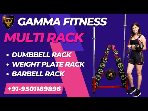 Gamma Premium Bouncer Dumbbell (Finest Rubber Coated Dumbbell)