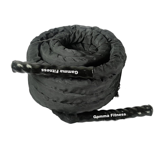 Gamma Fitness Cockatoo Battle Rope - 30 Ft. with Nylon Cloth (9 Mtr.)